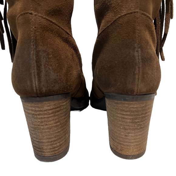 Bos. & Co. Houston Dark Tan Brown Suede Waterproof Knee High Boot - Picture 8 of 13